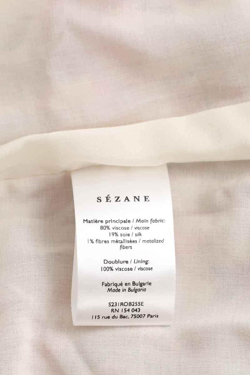 Robe Sézane Rose en Viscose