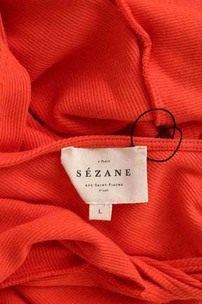 Robe Sézane Rouge en Coton