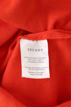 Robe Sézane Rouge en Coton