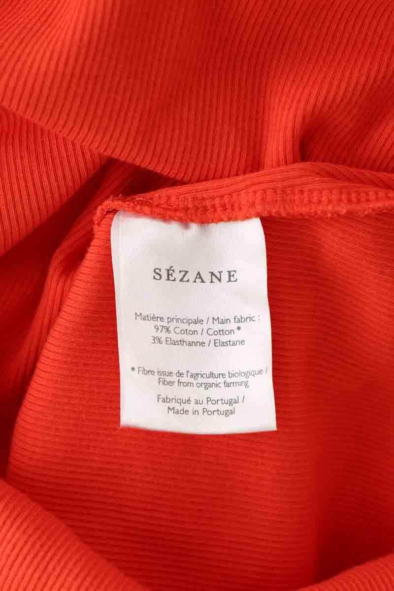 Robe Sézane Rouge en Coton
