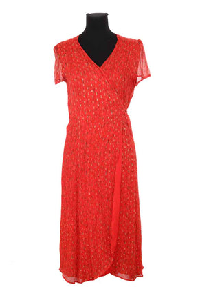 Robe Sézane Rouge en Soie, taille XL - Seconde Main