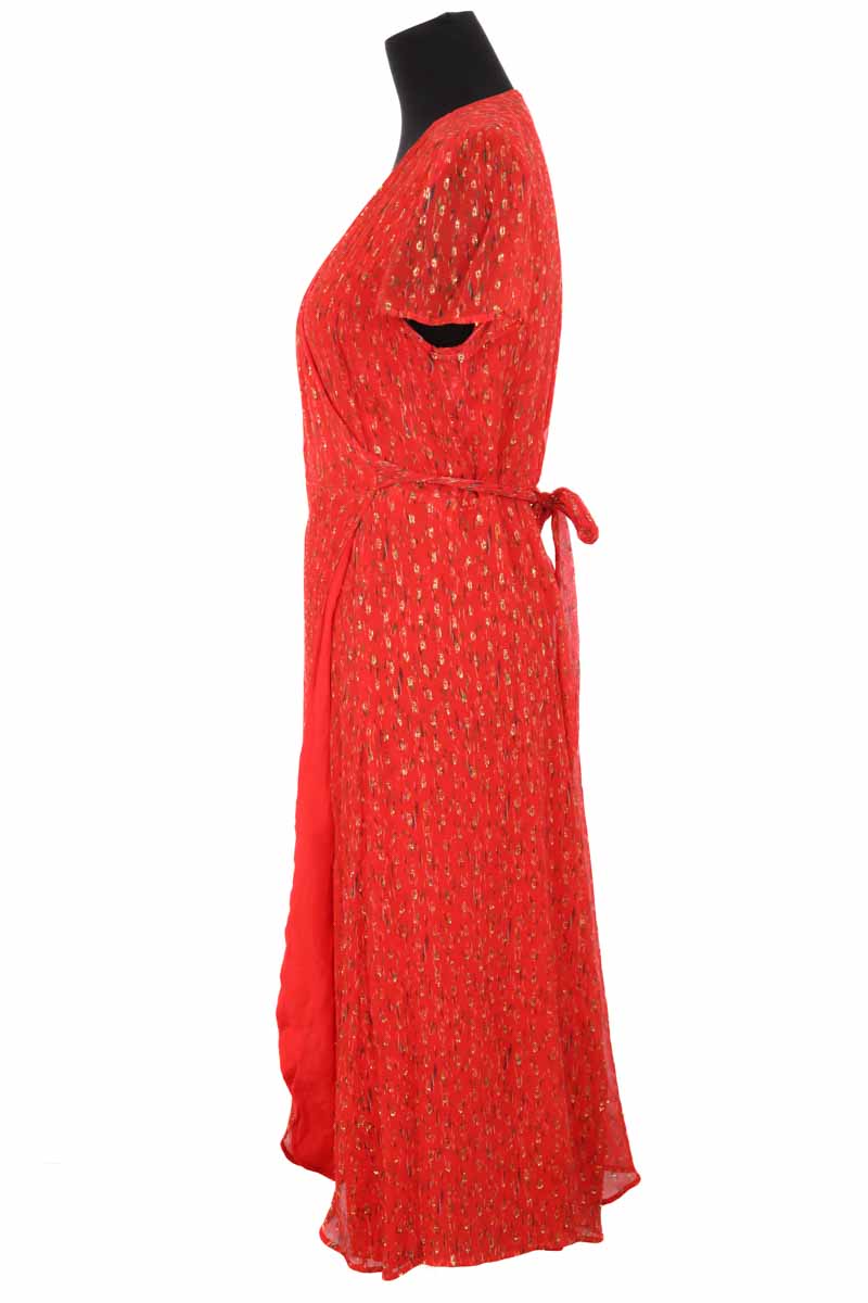Robe Sézane Rouge en Soie