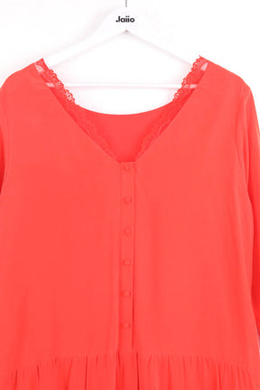 Robe Sézane Rouge en Soie