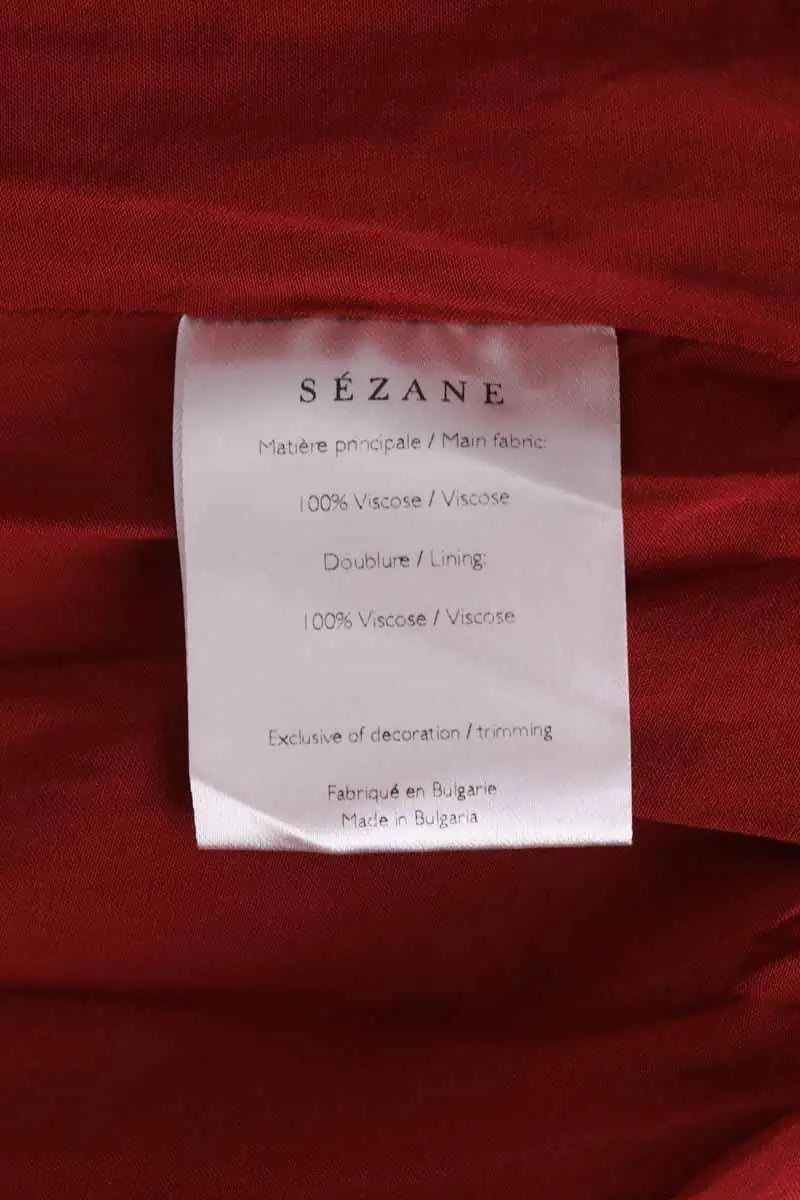 Robe Sézane Rouge en Synthétique