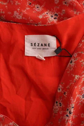 Robe Sézane Rouge en Viscose