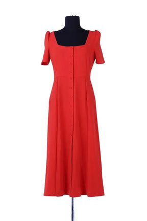 Robe Sézane Rouge en Viscose, taille S - Seconde Main