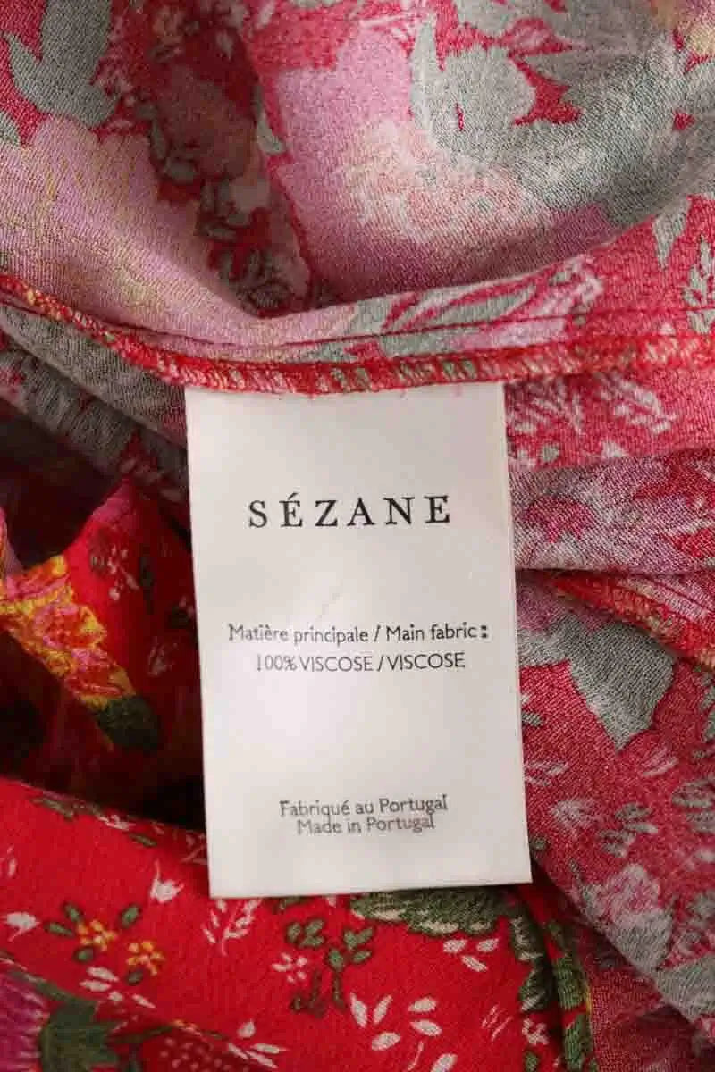 Robe Sézane Rouge en Viscose