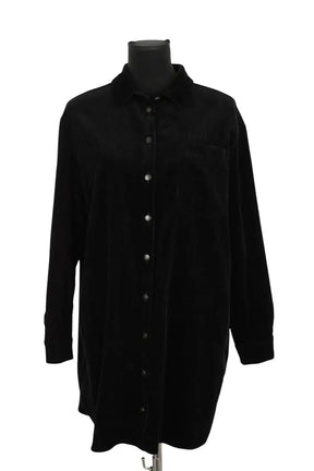 Robe Sézane Sadie Noir en Coton, taille S - Seconde Main