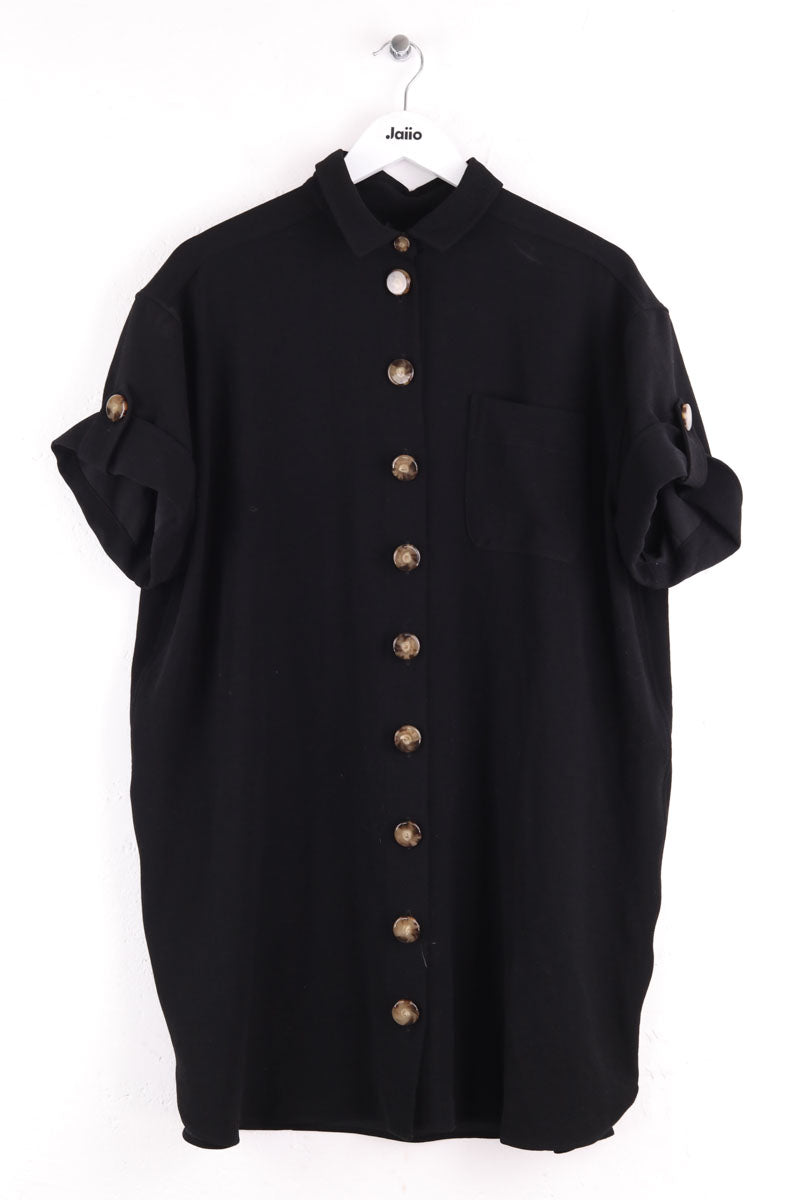 Robe Sézane Sofia Noir en Synthétique, taille M - Seconde Main