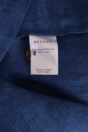 Robe Sézane Solal Bleu en Coton