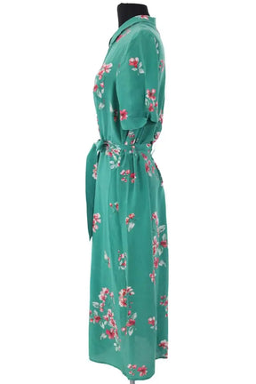 Robe Sézane Vert en Soie
