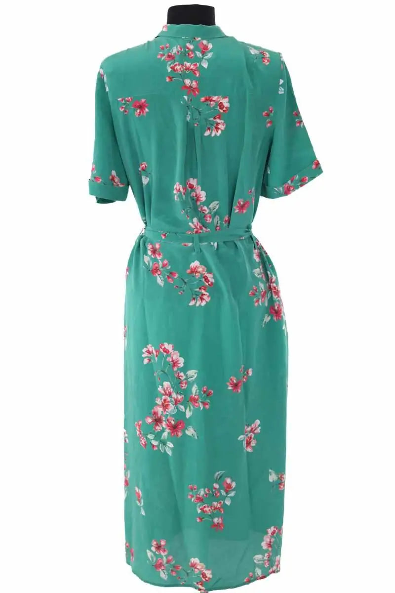 Robe Sézane Vert en Soie