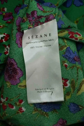 Robe Sézane Vert en Viscose