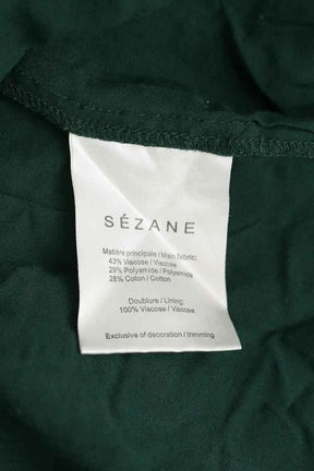 Robe Sézane Vert en Viscose
