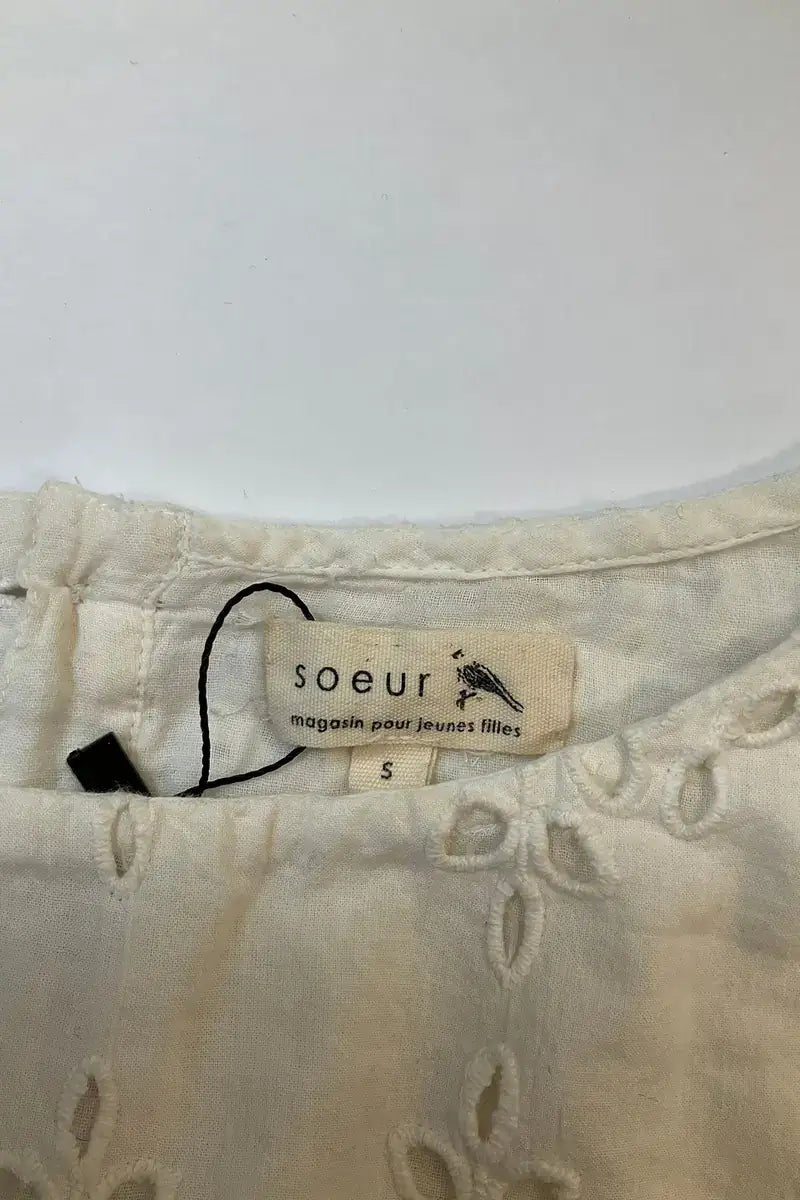 Robe Soeur Blanc en Coton