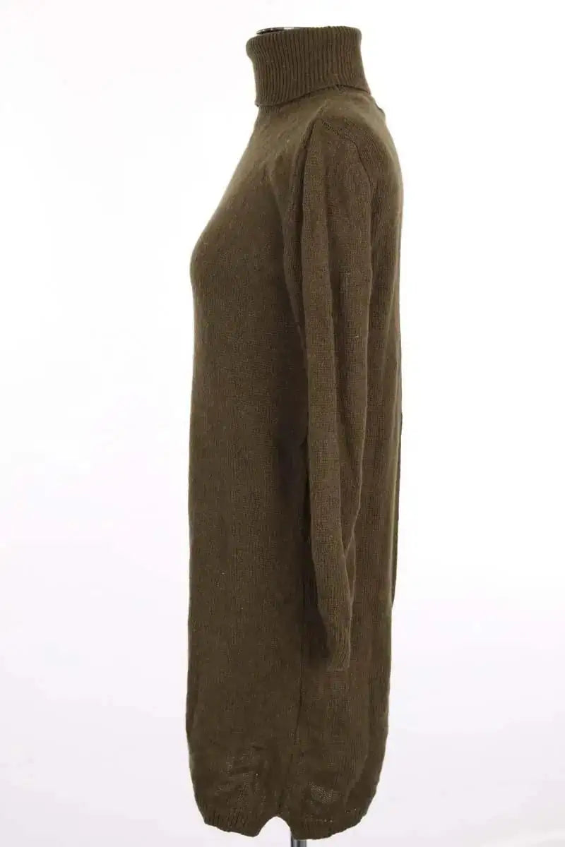 Robe Soeur Comète Kaki en Laine
