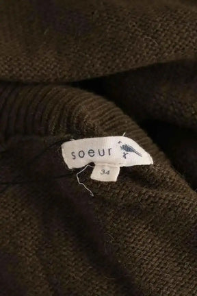 Robe Soeur Comète Kaki en Laine