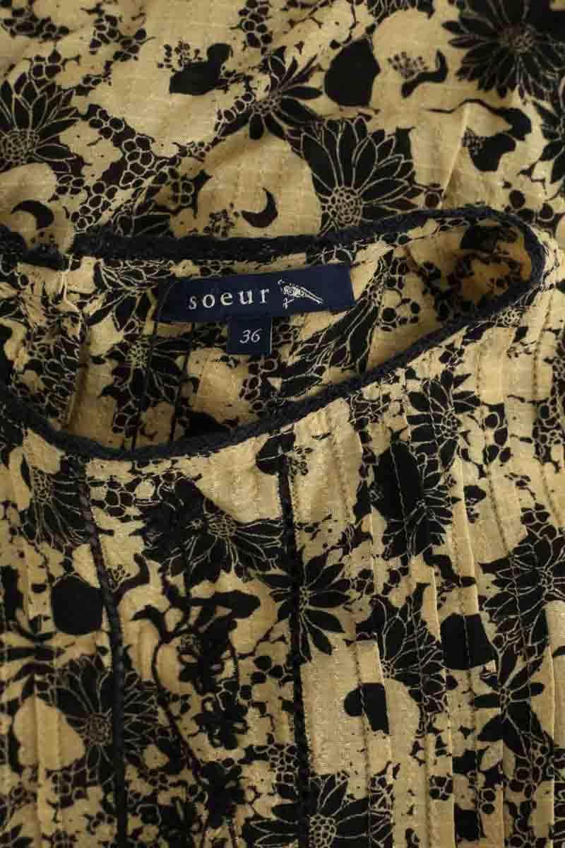 Robe Soeur Foi Jaune en Viscose