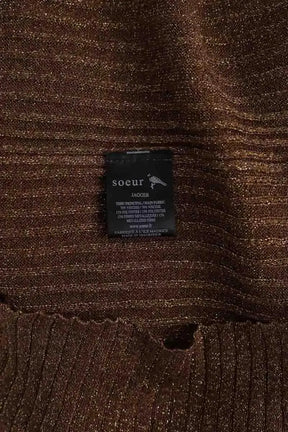 Robe Soeur Jagger Doré en Viscose
