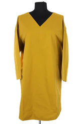 Robe Soeur Jaune en Coton, taille XS - Seconde Main
