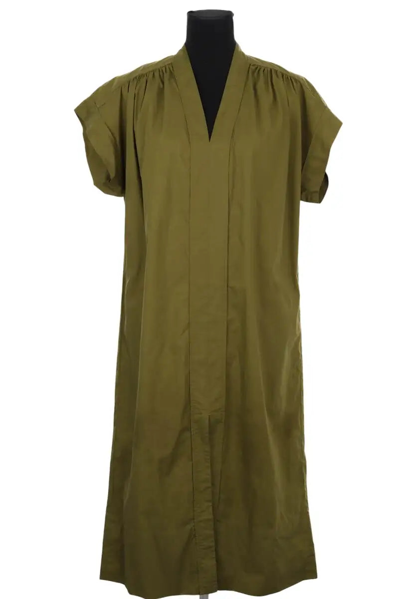 Robe Soeur Kaki en Coton, taille S - Seconde Main