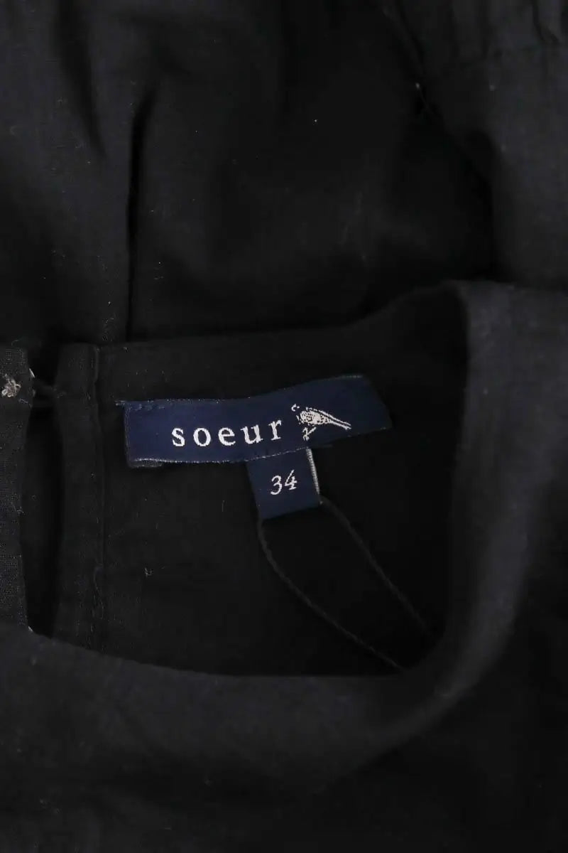 Robe Soeur Kerry Noir en Coton