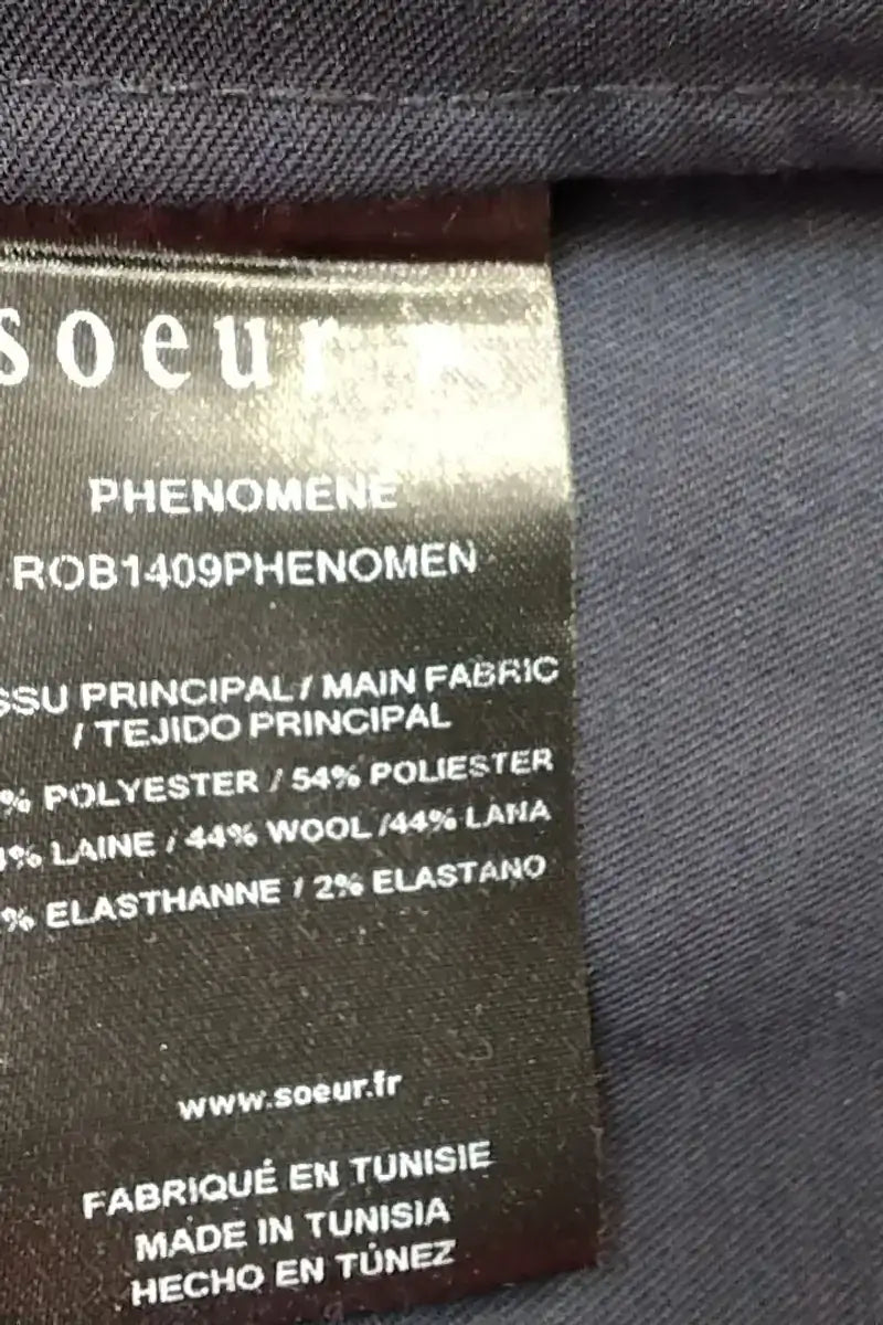 Robe Soeur Marine en Synthétique