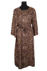 Robe Soeur Marron en Soie, taille S - Seconde Main