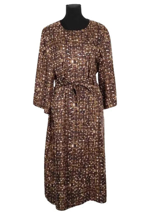 Robe Soeur Marron en Soie, taille S - Seconde Main