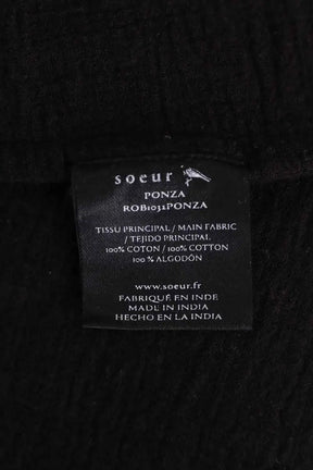 Robe Soeur Ponza Noir en Coton