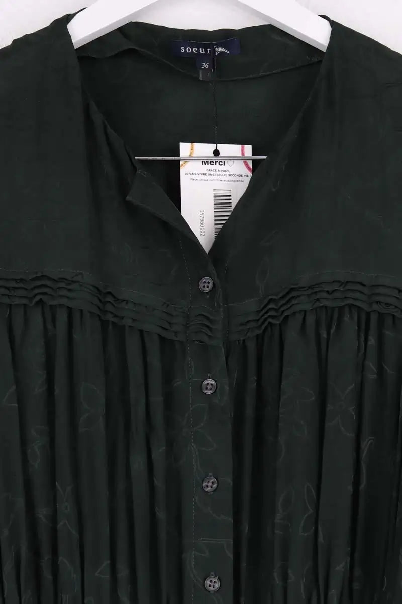 Robe Soeur Vert en Soie