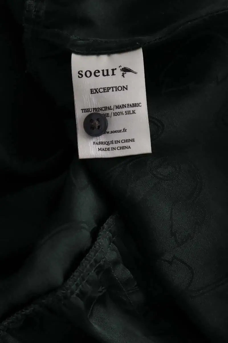 Robe Soeur Vert en Soie