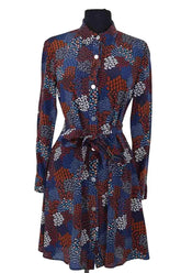 Robe Soi Bleu en Soie, taille S - Seconde Main