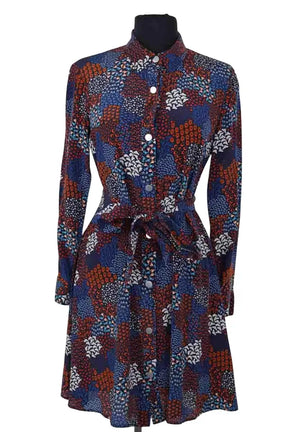 Robe Soi Bleu en Soie, taille S - Seconde Main
