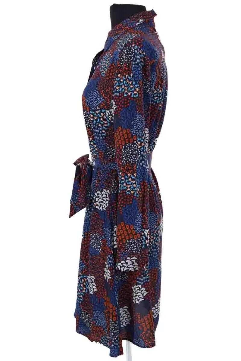 Robe Soi Bleu en Soie