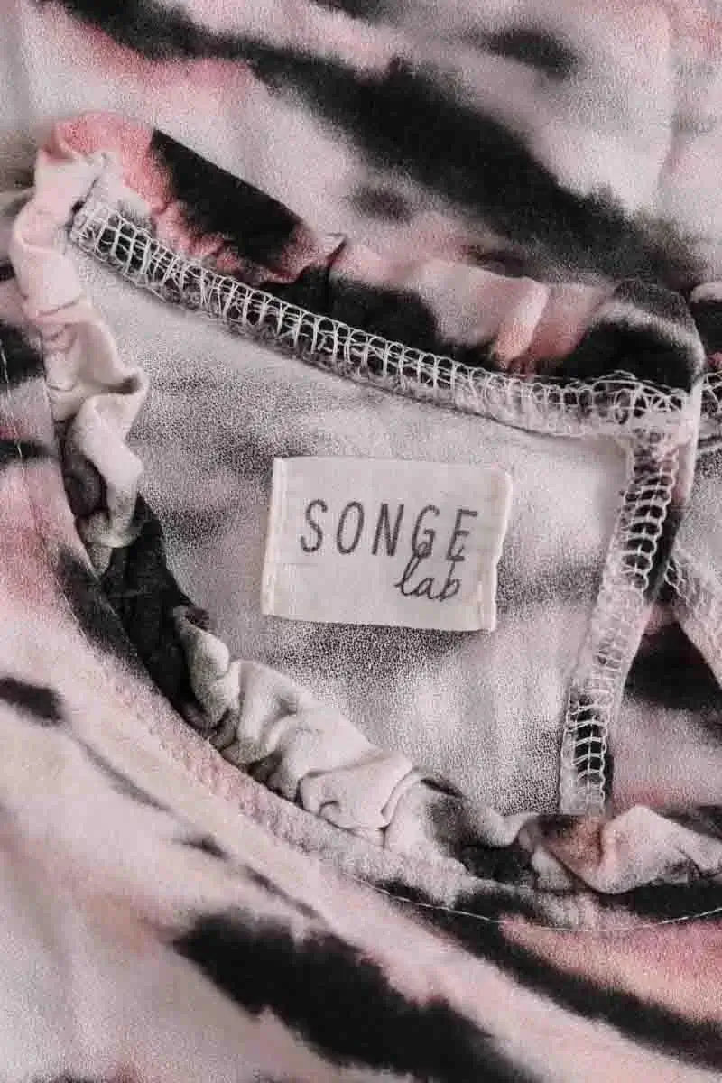 Robe Songe Lab Rose en Synthétique