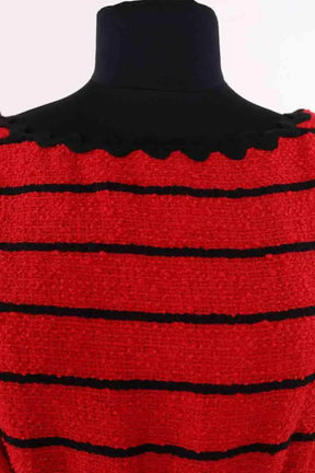 Robe Sonia Rykiel Striped Rouge en Coton