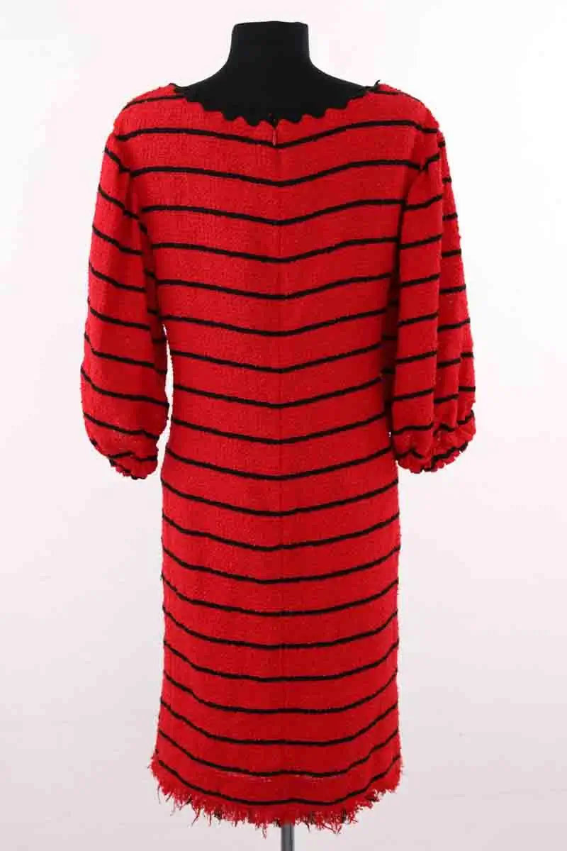Robe Sonia Rykiel Striped Rouge en Coton