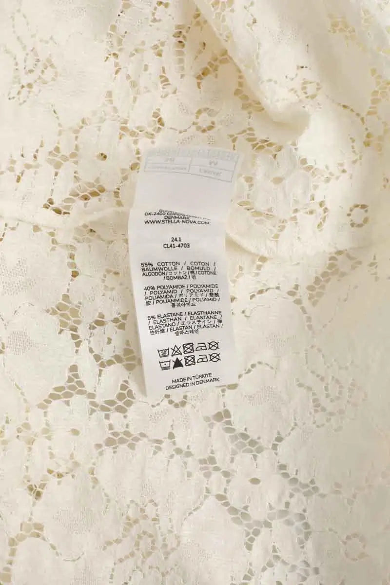 Robe Stella Nova Blanc en Coton