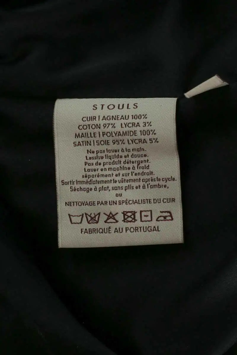 Robe Stouls Noir en Cuir
