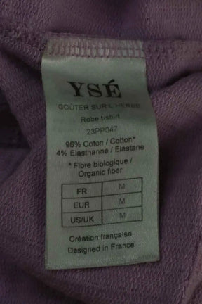 Robe t-shirt Ysé Violet en Coton