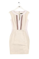 Robe Tara Jarmon Beige en Coton, taille S - Seconde Main