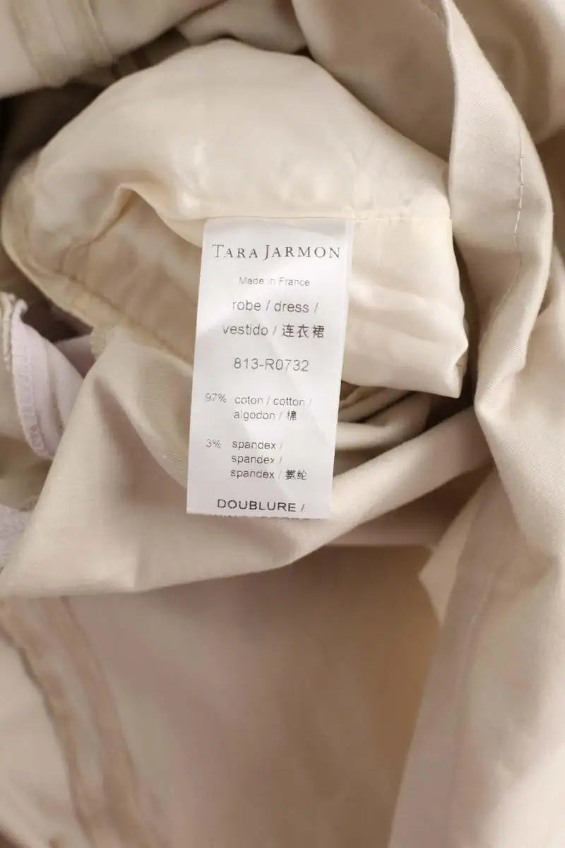 Robe Tara Jarmon Beige en Coton