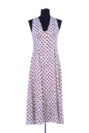 Robe Tara Jarmon Beige en Synthétique, taille XS - Seconde Main