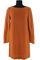 Robe Tara Jarmon Camel en Synthétique, taille M - Seconde Main