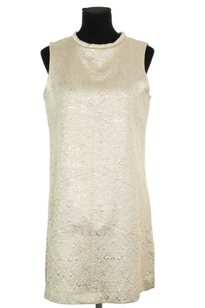 Robe Tara Jarmon Doré en Synthétique, taille XL - Seconde Main