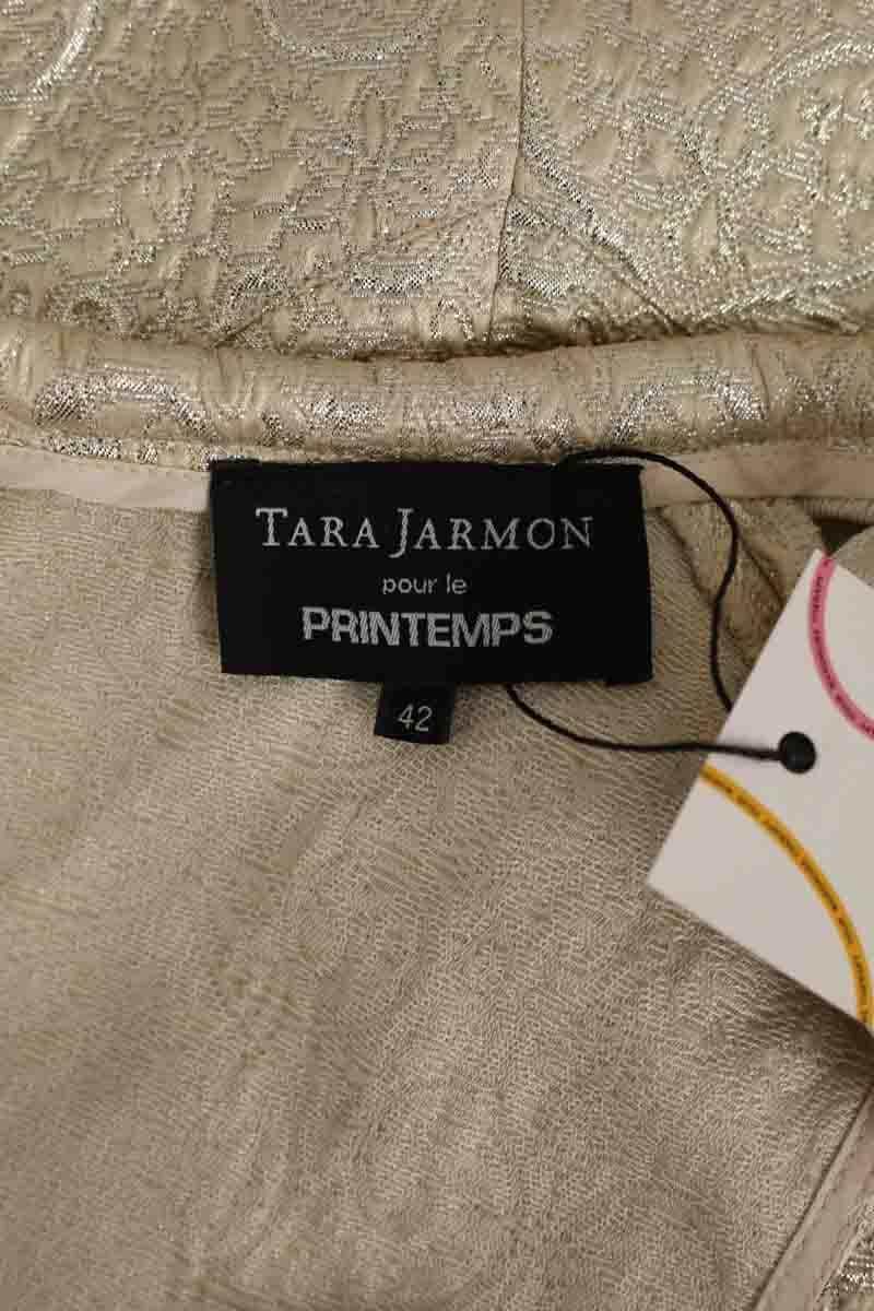 Robe Tara Jarmon Doré en Synthétique
