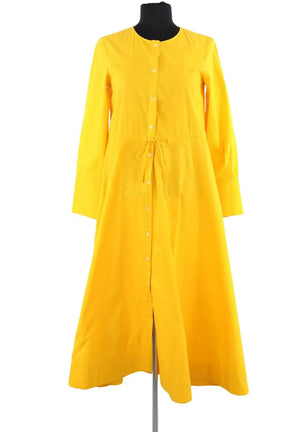 Robe Tara Jarmon Jaune en Coton, taille XS - Seconde Main