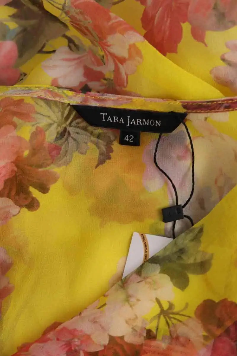 Robe Tara Jarmon Jaune en Synthétique