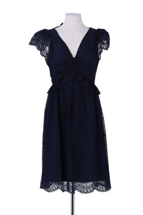 Robe Tara Jarmon Marine en Synthétique, taille M - Seconde Main